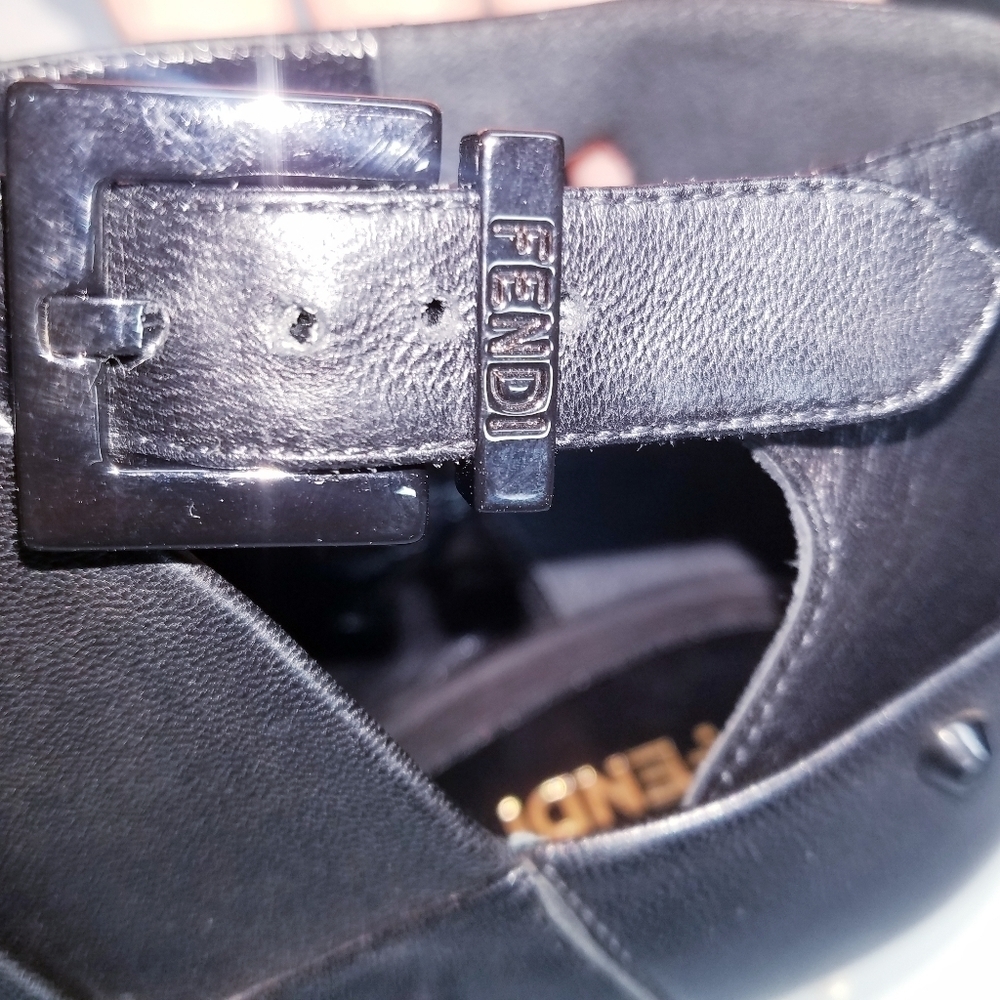 🌸 Fendi | Leather Ankle Boots with Spiked Heel Design, size 40‎ - Picture 8 of 16